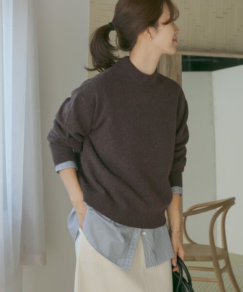 セール】 ハミルトンウールプチハイネックプルオーバー （ニット