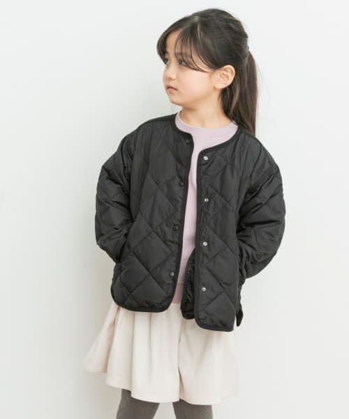 ＊＊URBAN RESEARCH DOORS / アーバンリサーチ ドアーズ アウター | Sorona中綿ライトキルトジャケット(KIDS)（BLACK）
