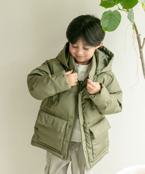 URBAN RESEARCH DOORS ダウンジャケット カーキグレー URBAN RESEARCH DOORS（アーバンリサーチドアーズ）の「ライト