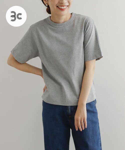 ＊＊URBAN RESEARCH DOORS / アーバンリサーチ ドアーズ Tシャツ | 『3サイズ展開』commpost　リサイクルコットンショートスリーブTシャツ（GRAY）