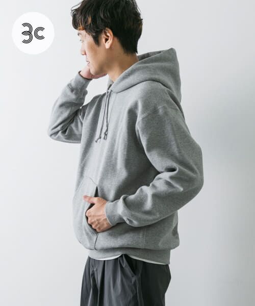 【新品】UR アーバンリサーチ　ボンディング フードブルゾン　パーカー グレー URBAN RESEARCH（アーバンリサーチ）の「ボンディングフードブルゾン