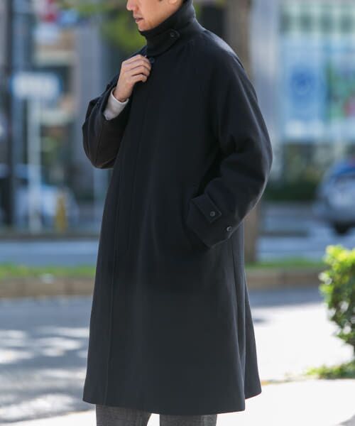 セール】 ニットメルトン パデット バルマカンコート （ステン