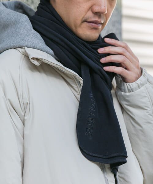 ＊＊URBAN RESEARCH DOORS / アーバンリサーチ ドアーズ マフラー・ショール・スヌード・ストール | POLARTEC フリースマフラー（Black）