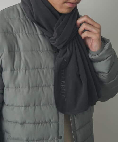 ＊＊URBAN RESEARCH DOORS / アーバンリサーチ ドアーズ マフラー・ショール・スヌード・ストール | POLARTEC フリースマフラー（Charcoal）