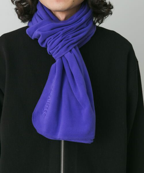 ＊＊URBAN RESEARCH DOORS / アーバンリサーチ ドアーズ マフラー・ショール・スヌード・ストール | POLARTEC フリースマフラー（Purple）
