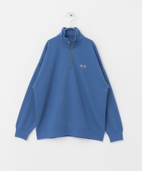 ＊＊URBAN RESEARCH DOORS / アーバンリサーチ ドアーズ トップス | 『別注』『親子リンク』PENNEYS×DOORS　THEFOX 裏毛ハーフジップ(KIDS)（BLUE）