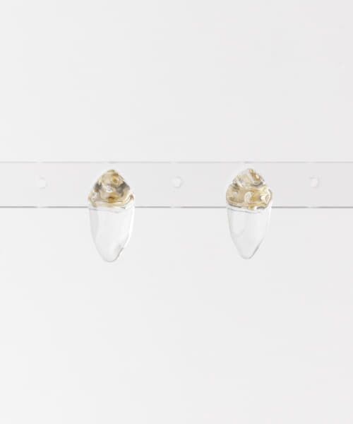 ＊＊URBAN RESEARCH DOORS / アーバンリサーチ ドアーズ ピアス・イヤリング | 『別注』HARIO Lampwork Factory×DOORS　ラピスピアス（クリア）