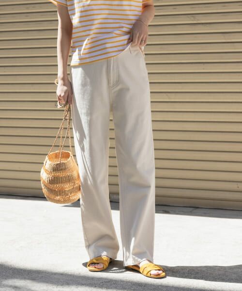 ＊＊URBAN RESEARCH DOORS / アーバンリサーチ ドアーズ デニムパンツ | デニムワイドパンツ（NATURAL）