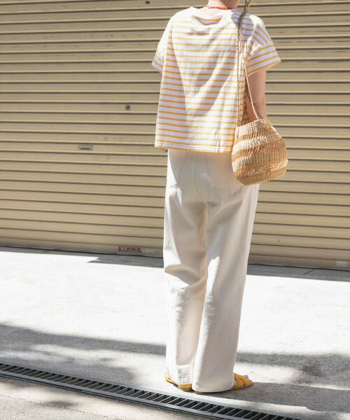 新品　アーバンリサーチ　ワイドテーパードデニムパンツ　ホワイトデニム URBAN RESEARCH Sonny Label ジーンズ デニム デニムパンツ 「34