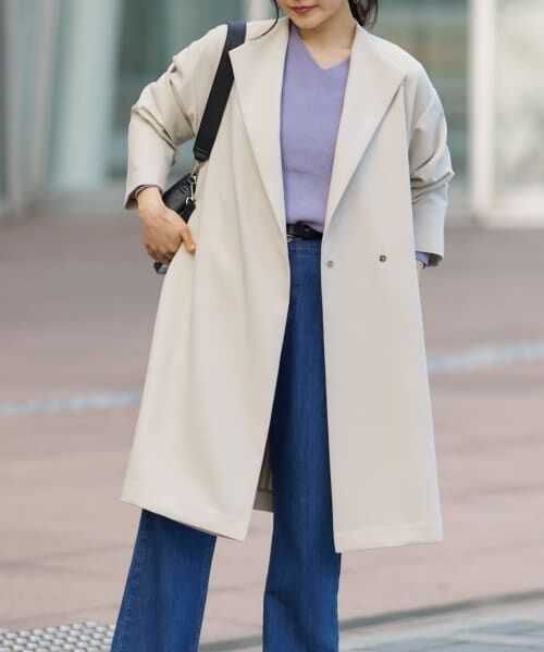 ダブルクロスガウンコート S ライトグレー URBAN RESEARCH DOORS｜ダブルクロスガウンコート | Rakuten