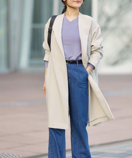 セール】 ダブルクロスガウンコート （その他アウター