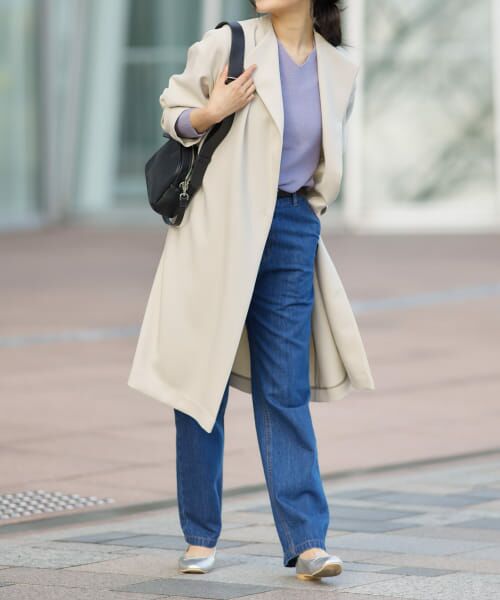 セール】 ダブルクロスガウンコート （その他アウター