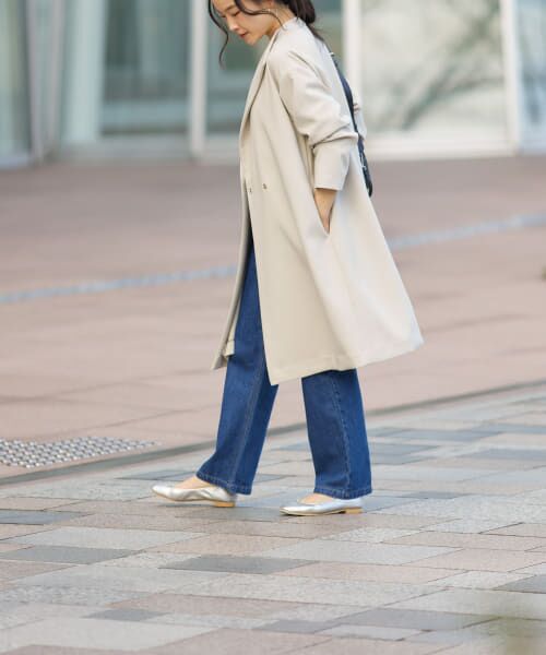 未使用　アーバンリサーチドアーズ　ダブルクロスガウンコート　ライトベージュ　M セール】ダブルクロスガウンコート（その他アウター）｜URBAN