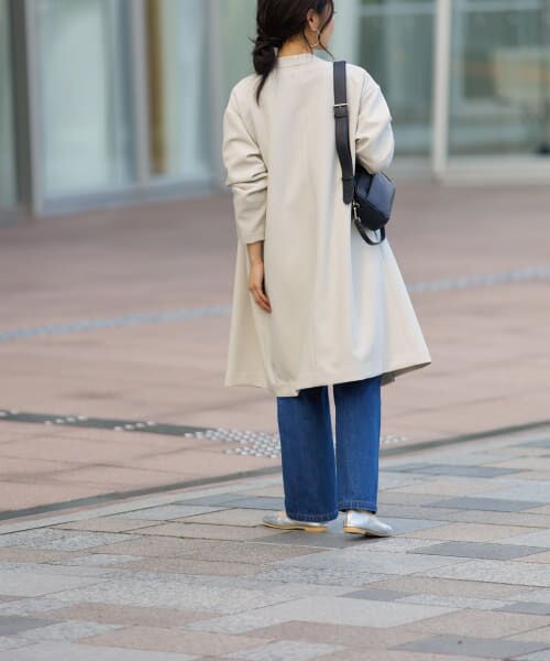 美品 アーバンリサーチ DOORS ロング ガウン リバーコート ダブルクロス セール】ダブルクロスガウンコート（その他アウター）｜URBAN