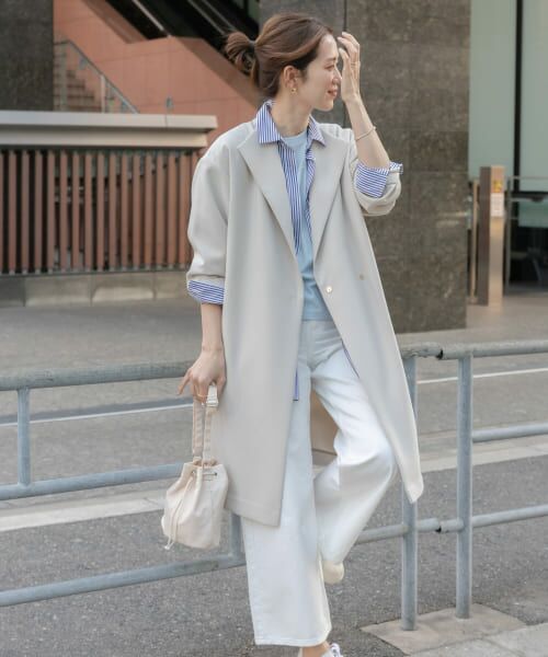 セール】 ダブルクロスガウンコート （その他アウター