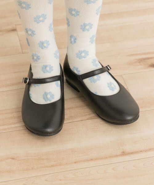 ＊＊URBAN RESEARCH DOORS / アーバンリサーチ ドアーズ シューズ | ストラップバレーシューズ(KIDS)（BLACK）