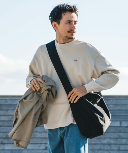 セール】 『別注』LACOSTE×DOORS thick pique crew long-sleeve