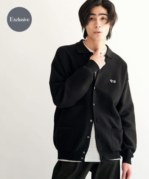 ＊＊URBAN RESEARCH DOORS / アーバンリサーチ ドアーズ カーディガン・ボレロ | 『別注』PENNEYS×DOORS　THE FOX シャツカーディガン（BLACK）