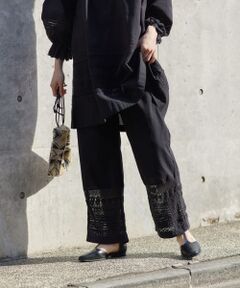 『セットアップ対応』レースドッキングイージーパンツ