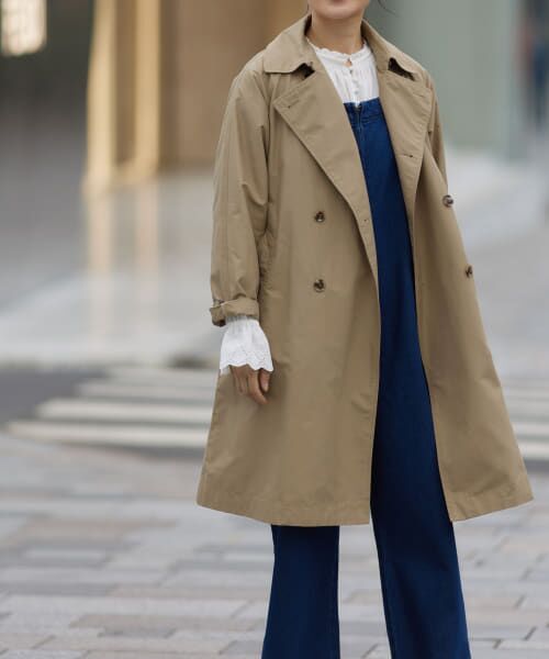 URBAN RESARCH ID トレンチコート オーバーサイズ ベージュ URBAN RESEARCH Sonny Label トレンチコート コート 撥水