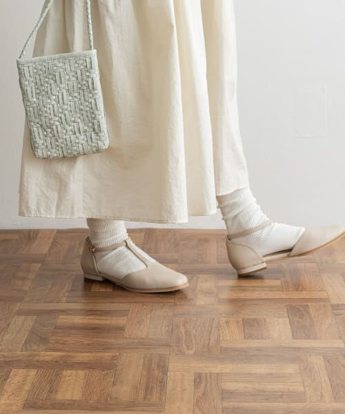 ＊＊URBAN RESEARCH DOORS / アーバンリサーチ ドアーズ パンプス | Tストラップパンプス（IVORY）