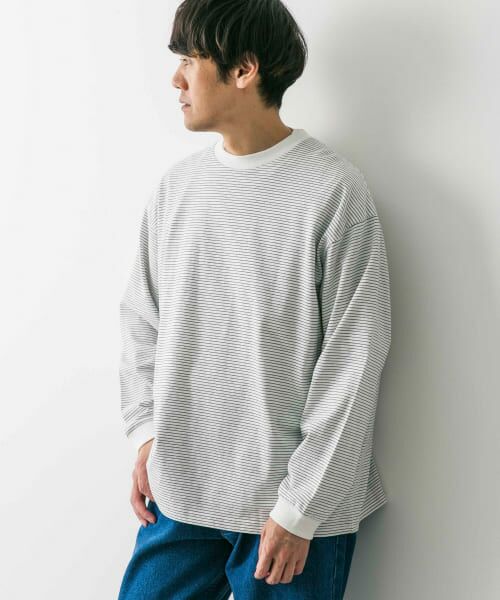 A MACHINE ボーダー ロンt 24ss セール】 ミジンボーダーロングスリーブTシャツ （Tシャツ