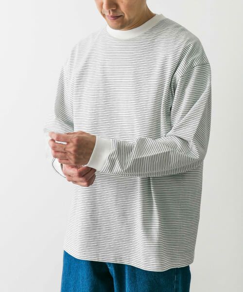 A MACHINE ボーダー ロンt 24ss A MACHINE ボーダー ロンt 24ss