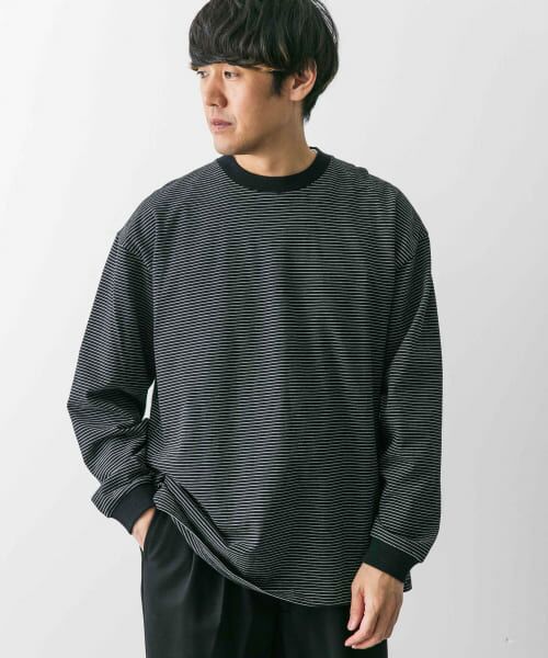 セール】 ミジンボーダーロングスリーブTシャツ （Tシャツ