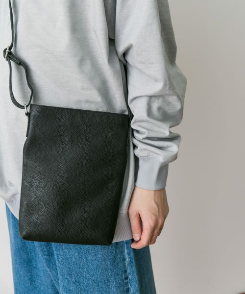＊＊URBAN RESEARCH DOORS / アーバンリサーチ ドアーズ ショルダーバッグ | レザーショルダー（Black）