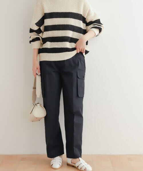 ＊＊URBAN RESEARCH DOORS / アーバンリサーチ ドアーズ その他パンツ | センタープレスカーゴパンツ（NAVY）