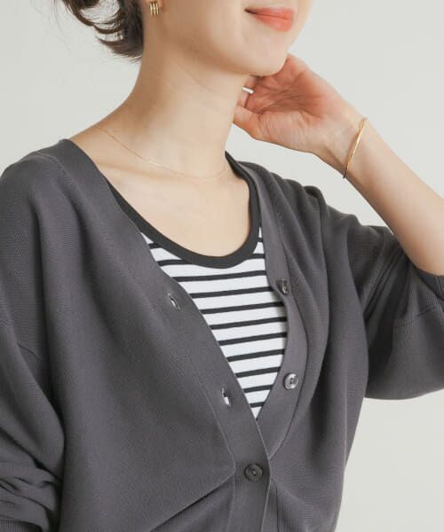 【未使用品】UNSPECK　フラワーモチーフタンクトップ＆カーディガン　38 未使用品】UNSPECK フラワーモチーフタンクトップ＆カーディガン