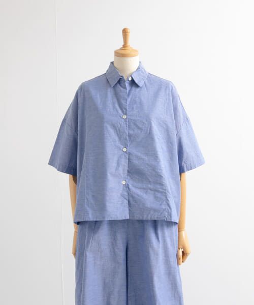 ＊＊URBAN RESEARCH DOORS / アーバンリサーチ ドアーズ シャツ・ブラウス | GALLEGO DESPORTES　半袖シャツ（Blue）