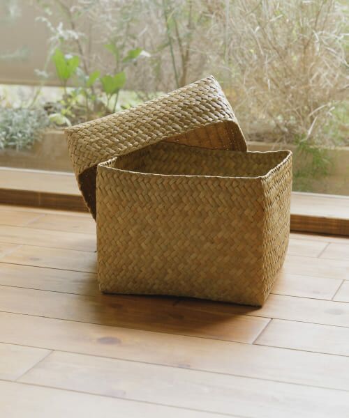 ＊＊URBAN RESEARCH DOORS / アーバンリサーチ ドアーズ インテリア・インテリア雑貨 | 『WEB限定』サイアム　カチュー水草ふた付き四角BOX L（スクエア）