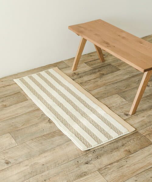 ＊＊URBAN RESEARCH DOORS / アーバンリサーチ ドアーズ インテリア・インテリア雑貨 | 『洗濯可』calmland　フロアラグ 46×120（ボーダーBR）