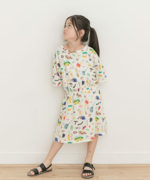 **URBAN RESEARCH DOORS / アーバンリサーチ ドアーズ ワンピース | BOBO CHOSES Funny Insects dress(KIDS)(BEIGE)