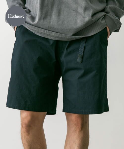 ＊＊URBAN RESEARCH DOORS / アーバンリサーチ ドアーズ ショート・ハーフ・半端丈パンツ | 『別注』Gramicci　STRETCH WEATHER SHORTS（NAVY）