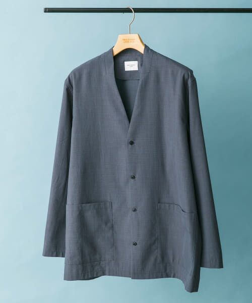 ＊＊URBAN RESEARCH DOORS / アーバンリサーチ ドアーズ その他アウター | 『Sサイズ/WEB限定』『UR TECH DRYLUXE』『イージーケア/速乾』ラペルレスジャケット（C.BLUE）