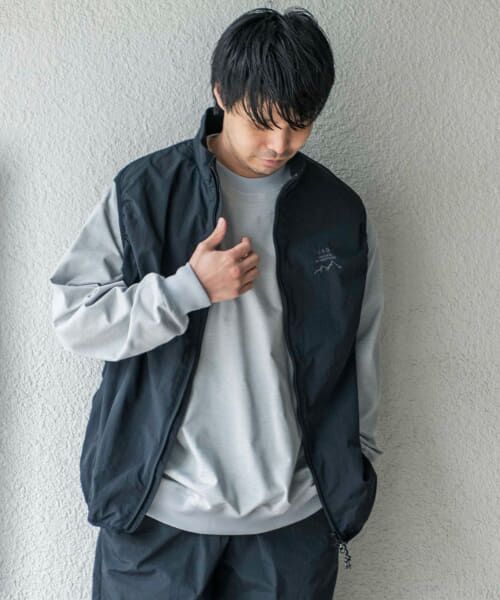＊＊URBAN RESEARCH DOORS / アーバンリサーチ ドアーズ その他アウター | 『セットアップ対応』URDリップストップナイロンベスト（BLACK）