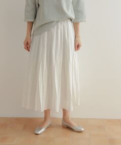 オパール加工変形プリーツスカート
