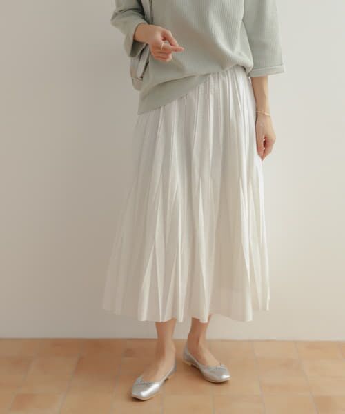 セール】 オパール加工変形プリーツスカート （スカート