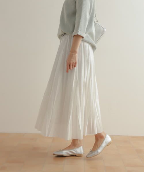 Urban research /ドットデシンプリーツスカートWHITE セール】 デシンドットスカート （スカート）｜＊＊URBAN