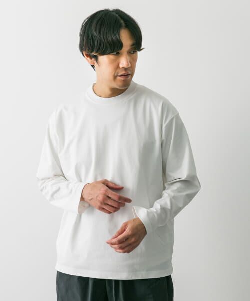 ＊＊URBAN RESEARCH DOORS / アーバンリサーチ ドアーズ Tシャツ | 『吸水速乾』『接触冷感』『イージーケア』クイックドライ ロングスリーブTシャツ（WHITE）