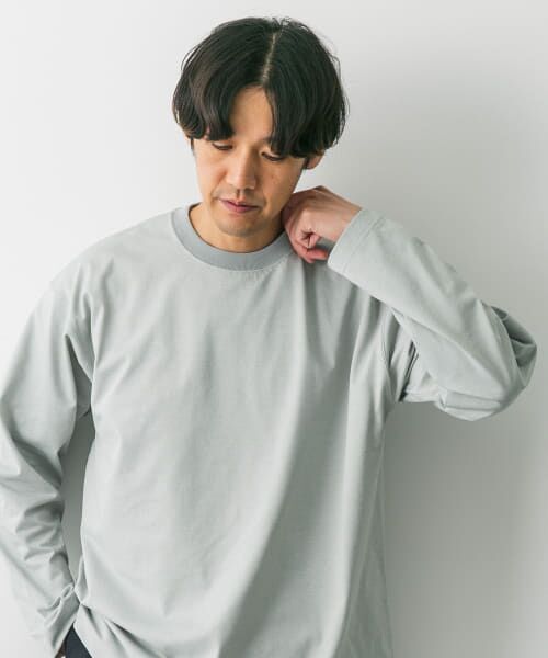 ＊＊URBAN RESEARCH DOORS / アーバンリサーチ ドアーズ Tシャツ | 『吸水速乾』『接触冷感』『イージーケア』クイックドライ ロングスリーブTシャツ（L.GRAY）
