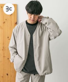 『撥水』『接触冷感』add fabrics ノーカラージャケット