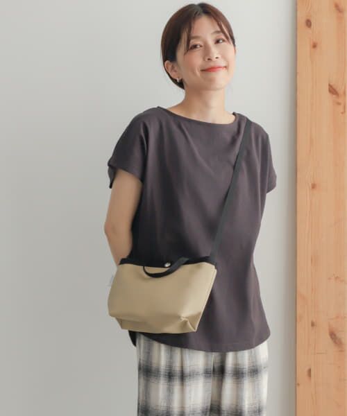 ＊＊URBAN RESEARCH DOORS / アーバンリサーチ ドアーズ Tシャツ | add fabrics オーバーフレンチTシャツ（CHARCOAL）