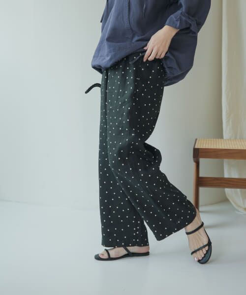 今季　新品未使用　ドアーズ　リネンドットパンツ URBAN RESEARCH DOORS パンツ リネンドットイージーパンツ