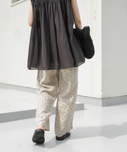 URBAN RESEARCH DOORS リネンドットイージーパンツ セール 30%OFF】リネンドットイージーパンツ(506009696