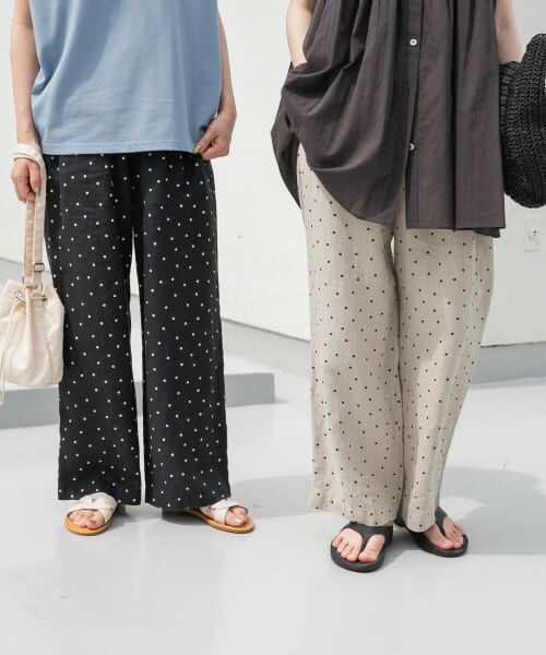 セール】 リネンドットイージーパンツ （その他パンツ