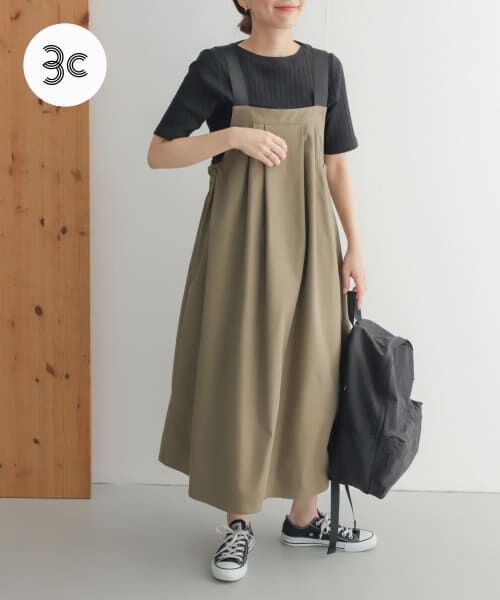 セール】 add fabricsワークジャンスカ （ワンピース