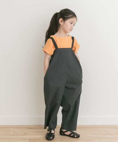 新品タグ付き　￼予約購入　かぐれ　リネンサロペット　CHARCOAL 2025 春夏新作 かぐれ kagure 新品 リネンサロペット＊チャコール